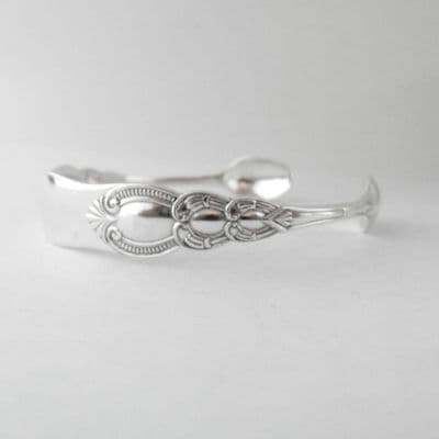 Victorian Handmade Art Nouveau Sterling Silver Sugar Tong Bracelet date 1899