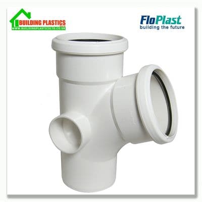 110mm 112.5 DEGREE BRANCH WHITE