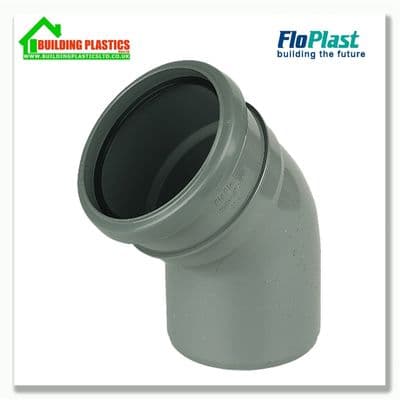 110mm 135 DEGREE BEND SINGLE SOCKET GREY