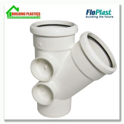 110mm 135 DEGREE BRANCH WHITE