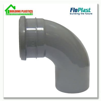110mm 92.5 DEGREE BEND SINGLE SOCKET GREY