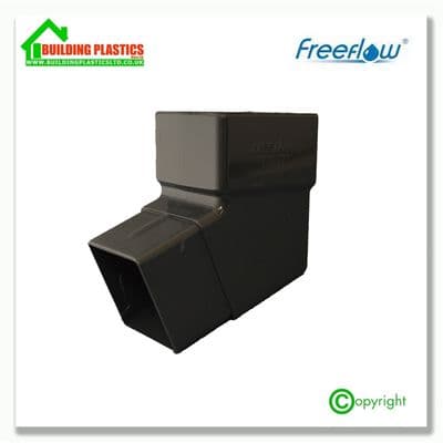 112.5 Degree Bend 65mm Square Downpipe Anthracite Grey