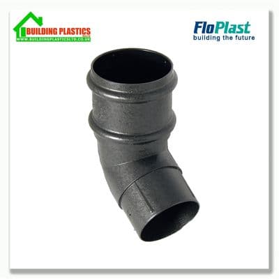 112.5 degree Bend 68mm Round Pipe Cast Iron Effect