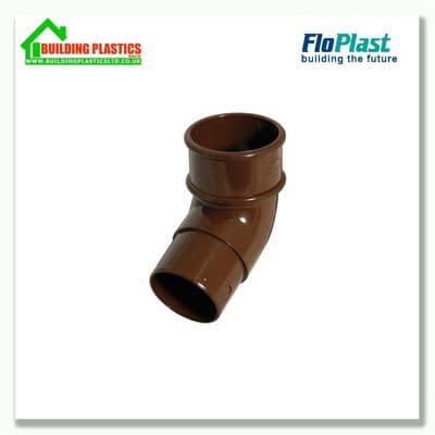 112.5 degree offset bend 50mm Minflo Round Pipe Brown