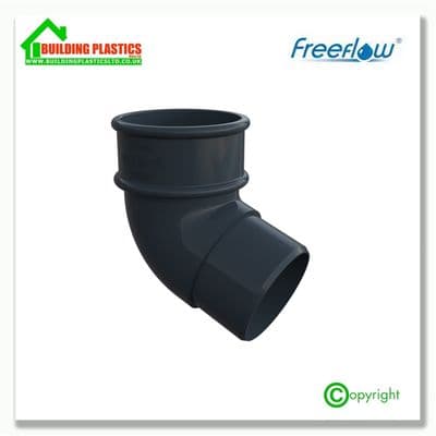 112.5 Degree Offset Bend 68mm Round Pipe Anthracite Grey