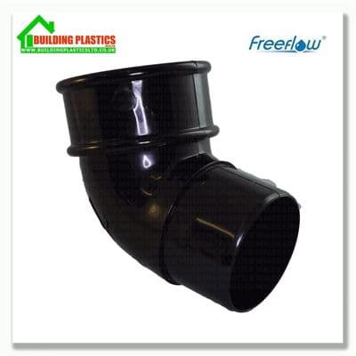 112.5 Degree Offset Bend 68mm Round Pipe Black