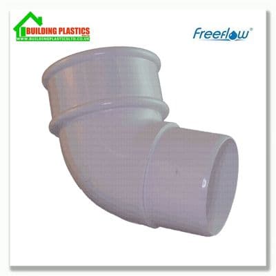 112.5 Degree Offset Bend 68mm Round Pipe White