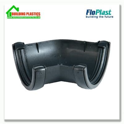 135 degree angle 112mm Half Round Gutter Cast Iron Effect