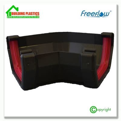135 Degree Angle 114mm Square Line Gutter Anthracite Grey