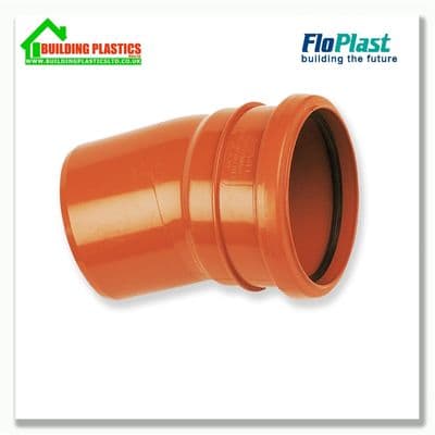 15 DEGREE BEND SINGLE SOCKET 110mm U/G SYSTEM