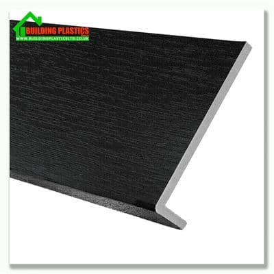 150mm Fascia Capping Board 10mm x 2.5m Black Ash Woodgrain
