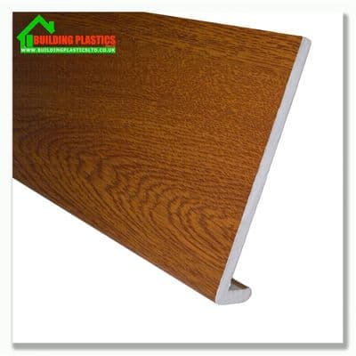 150mm Fascia Capping Board 10mm x 5m Light Oak Woodgrain