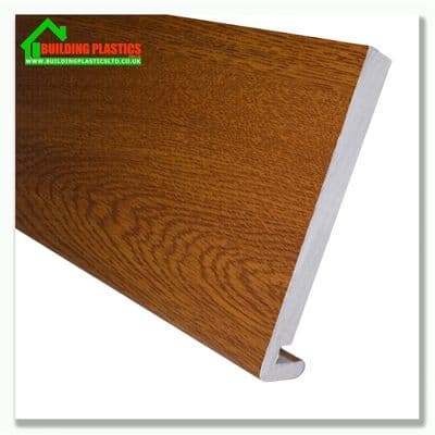 150mm Replacement Fascia Board 2.5m Light Oak Woodgrain