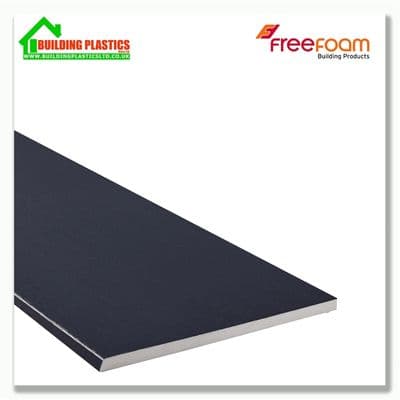 150mm Soffit and Flat Board 10mm x 5m Anthracite Grey Woodgrain