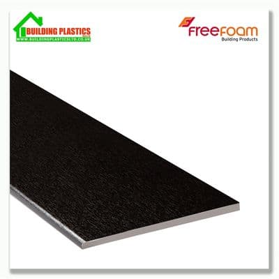 150mm Soffit and Flat Board 10mm x 5m Blackash Woodgrain