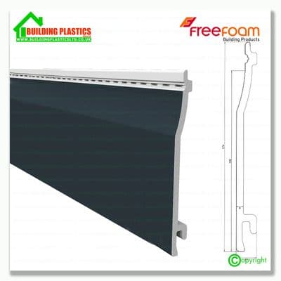 151mm Shiplap Cladding 5m | Anthracite Grey Woodgrain