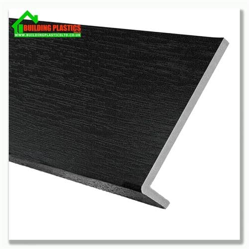 175mm Fascia Capping Board 10mm x 5m Black Ash Woodgrain Building