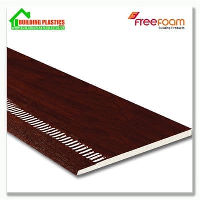 175mm Ventilated Soffit Board 10mm x 5m Rosewood Woodgrain