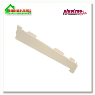 180mm External Window Cill | End Caps | Pair | White |  60mm System