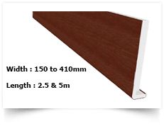 18mm Full Replacement Fascia Board | Rosewood