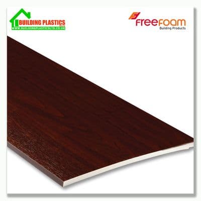 225mm Soffit and Flat Board 10mm x 2.5m Rosewood Woodgrain