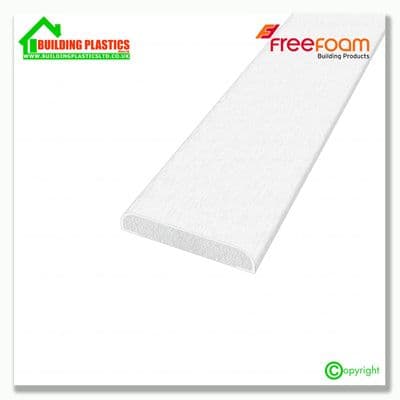 28mm D-Section | White Woodgrain 2 x 2.5m