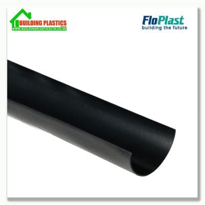 2m 112mm Half Round Gutter Cast Iron Effect