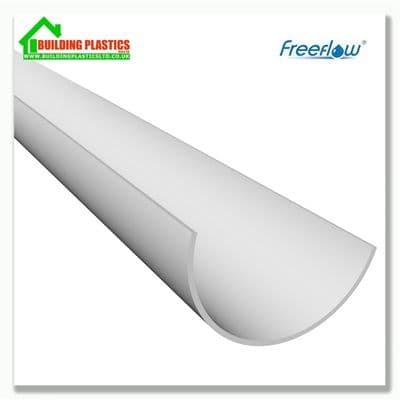 2m 112mm Half Round Gutter White|Freeflow