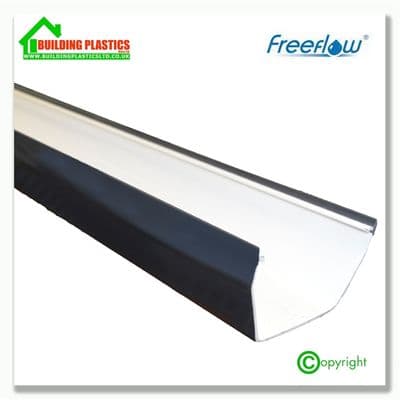 2m 114mm Square Line Gutter Anthracite Grey