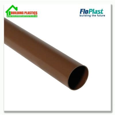 2m 50mm Minflo Round Pipe Brown