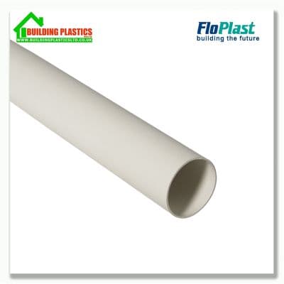 2m 50mm Minflo Round Pipe White