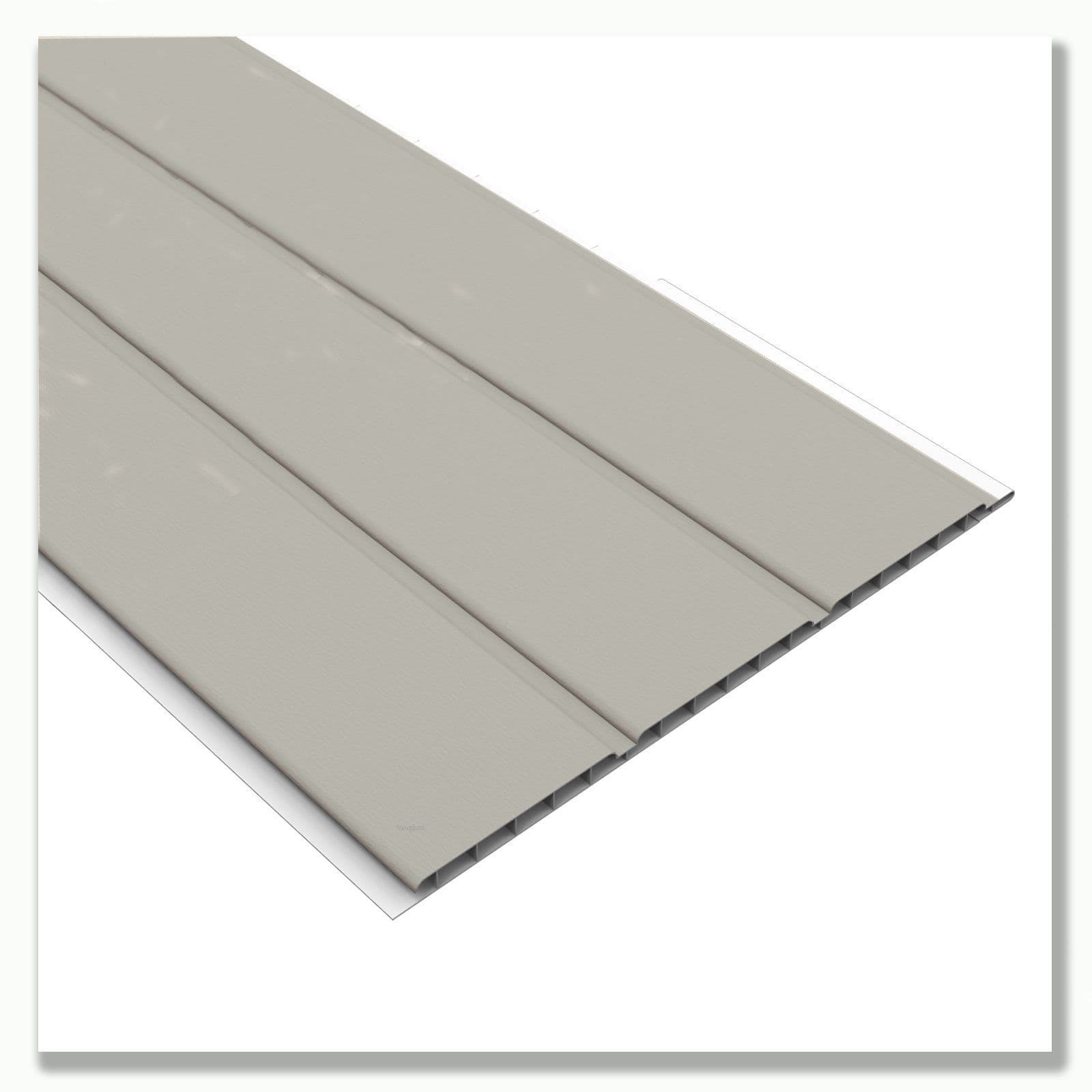 300mm Hollow Cladding/Soffit Board 5m Anthrcite Grey Woodgrain ...