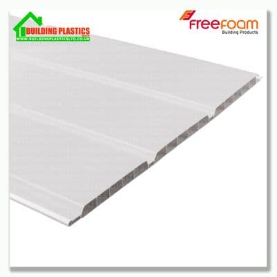 300mm Hollow Cladding/Soffit Board 5m White | Freefoam