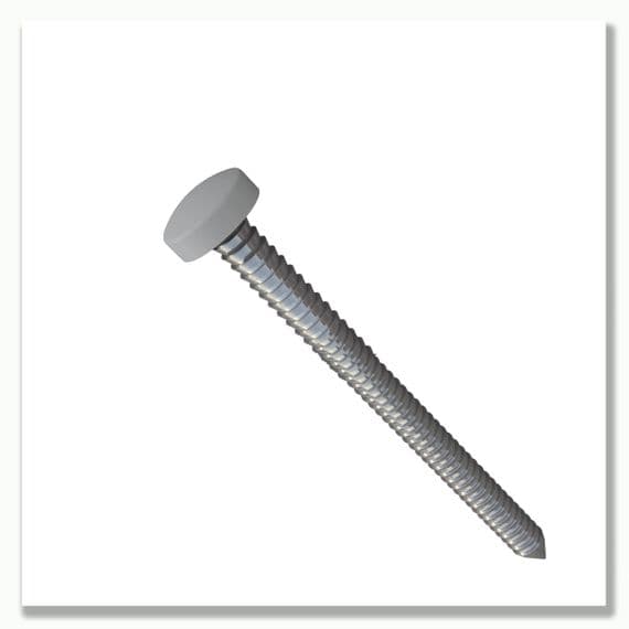 30mm Plastic Top Pins White Box 250 | Building Plastics Tele 0333 050 0585