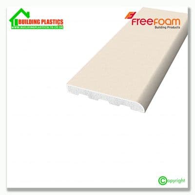40mm Upvc Architrave | Cream Woodgrain 2 x 2.5m Lengths