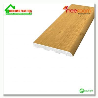 40mm Upvc Architrave | Irish Oak Woodgrain 2 x 2.5m Lengths