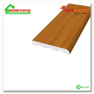 40mm Upvc Architrave | Lightoak Woodgrain 2 x 2.5m Lengths