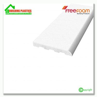40mm Upvc Architrave | White Woodgrain 2 x 2.5m Lengths