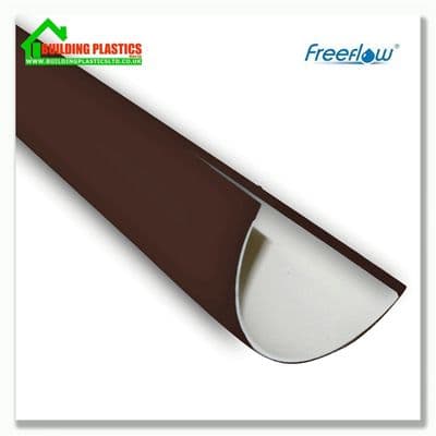 4m 112mm Half Round Gutter Length Brown|Freeflow