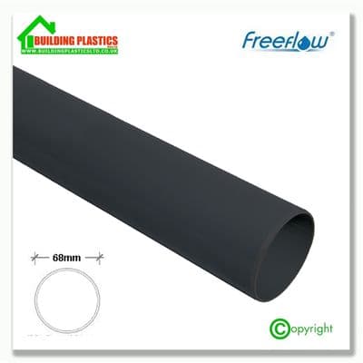 4m 68mm Round Downpipe Anthracite Grey|Freeflow