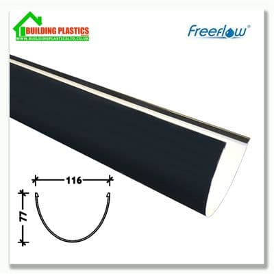 4m High Capacity Gutter Anthracite Grey