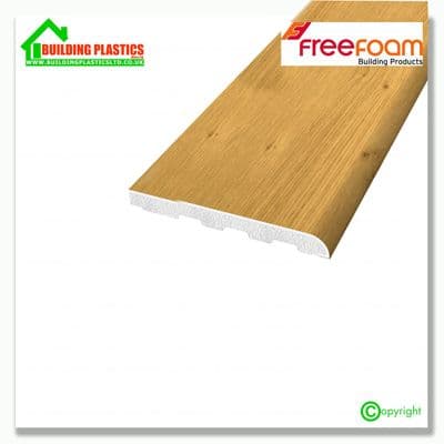 60mm Upvc Architrave | Irishoak Woodgrain 2 x 2.5m Lengths