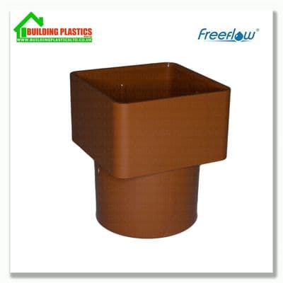 65mm Square to 68mm Round Downpipe Adapter Caramel