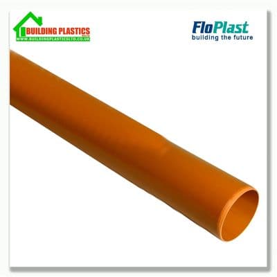 6m PLAIN ENDED PIPE 110mm U/G STSYEM