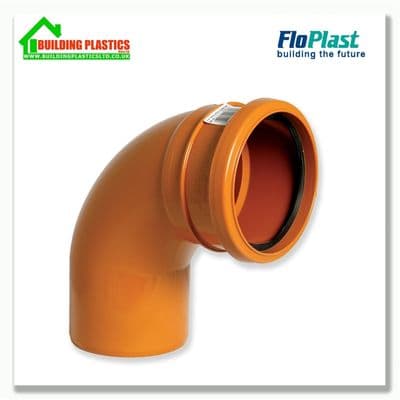 87.5 DEGREE BEND SINGLE SOCKET  110mm U/G SYSTEM
