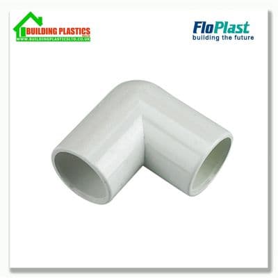 90° Bend Overflow Waste System White