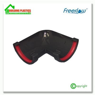 90 degree angle 112mm Half Round Gutter Anthracite Grey