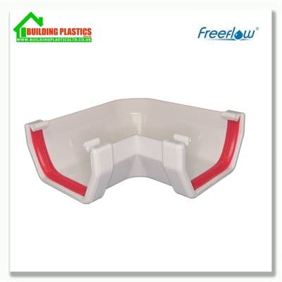 90 Degree Angle 114mm Square Line Gutter White