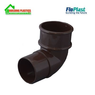 92.5 degree bend 50mm Minflo Round Pipe Brown