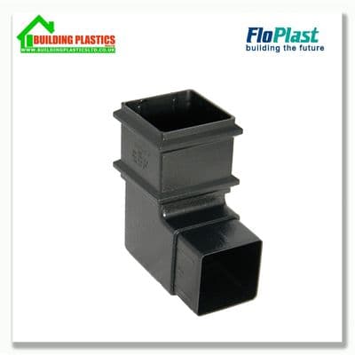 92.5 degree Bend 65mm Square Pipe Cast Iron Effect